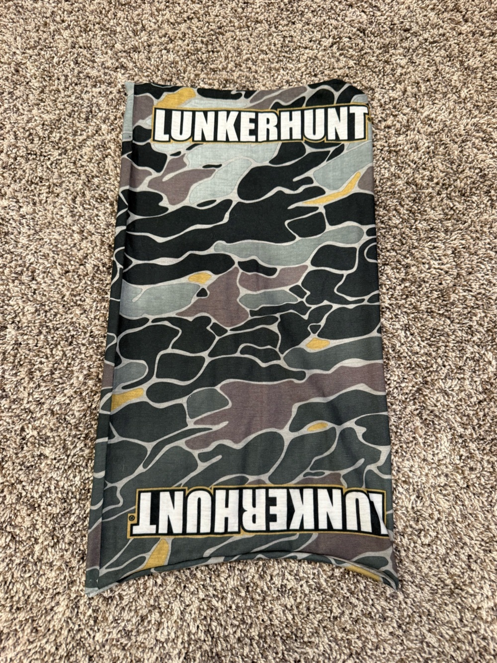 LUNKERHUNT Fishing Neck Gaiter Face Mask Camo Outdoor Sun Protection Buff